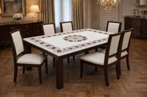 PIETRA DURA INLAYS Ractangle dinnig table | PIETRA DURA INLAYS Ractangle dinnig table
