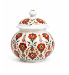 Luxury Marble Inlay Decor jar | Buy Luxury Marble Inlay Decor jar