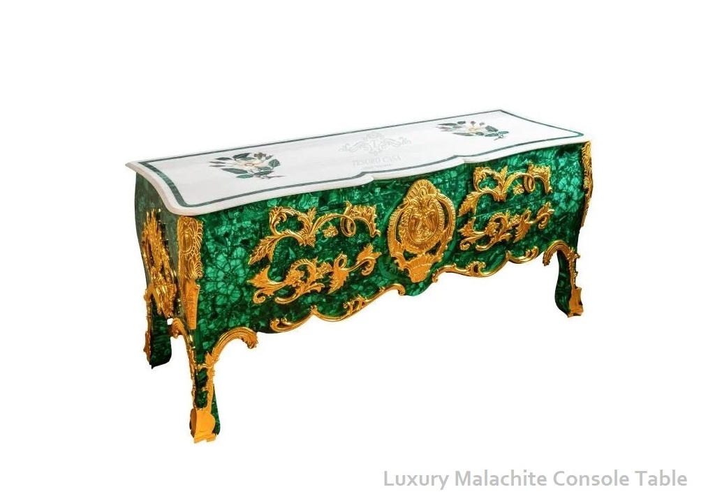 Malachite Console Table